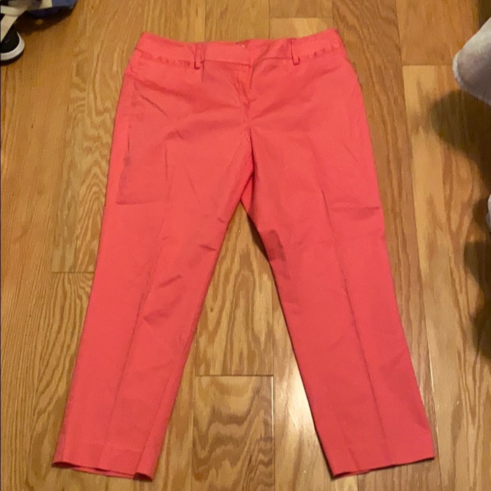 Coral slack capris